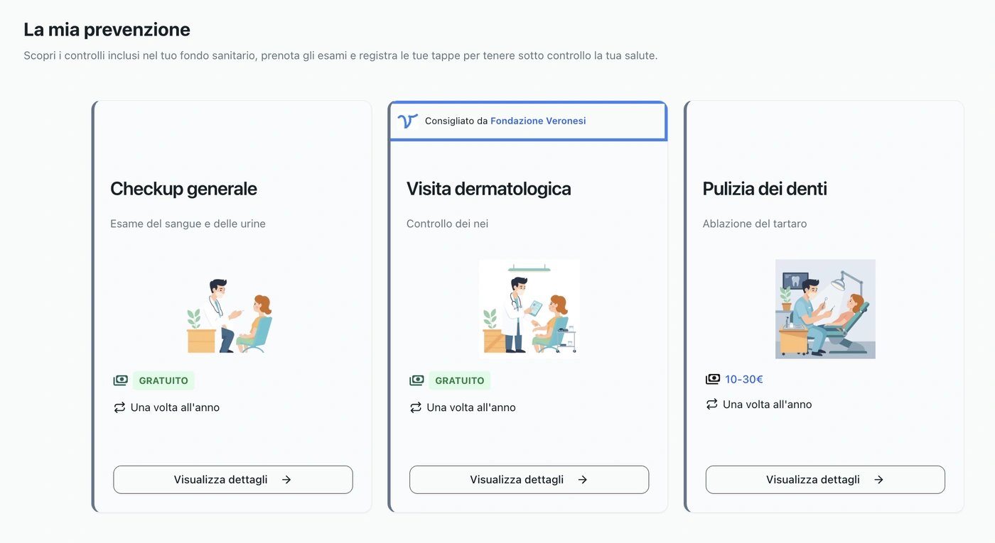 Dashboard del monitoraggio della prevenzione sanitaria